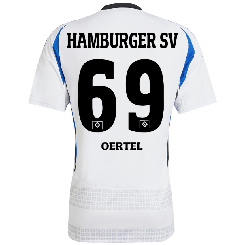 Bambino Maglia Jan Oertel #69 Bianco Blu Kit Gara Home 2024/25 Maglietta