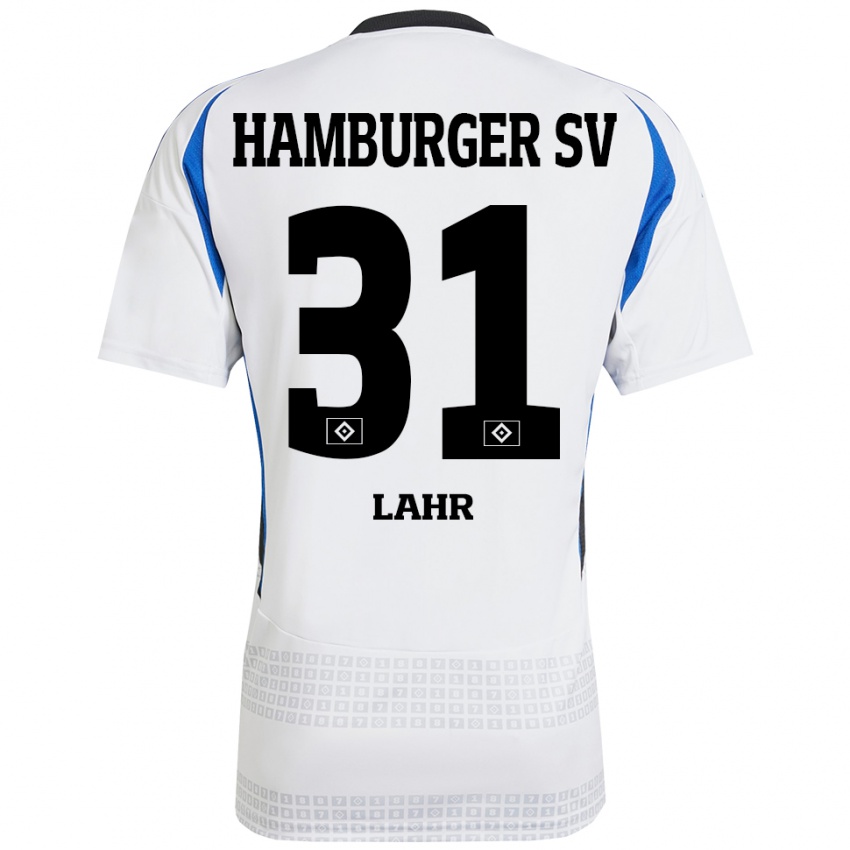 Bambino Maglia Jobina Lahr #31 Bianco Blu Kit Gara Home 2024/25 Maglietta