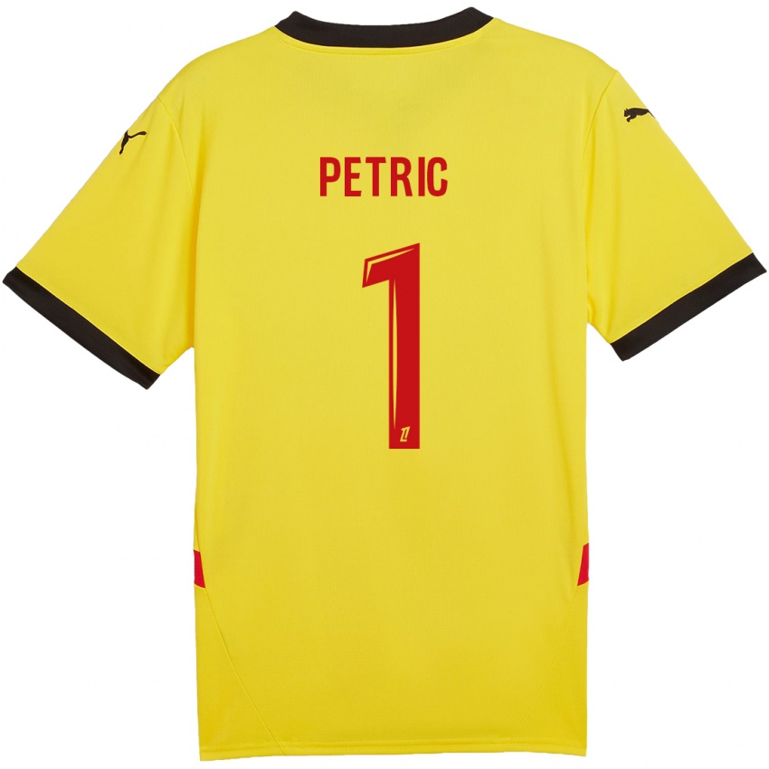 Bambino Maglia Denis Petric #1 Giallo Rosso Kit Gara Home 2024/25 Maglietta