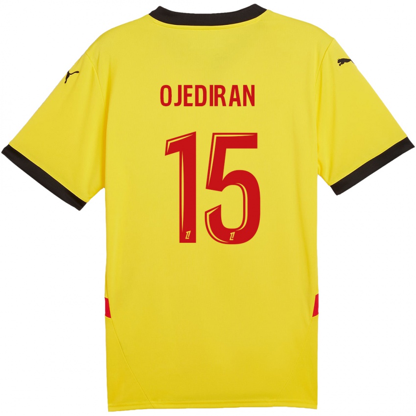 Bambino Maglia Hamzat Ojediran #15 Giallo Rosso Kit Gara Home 2024/25 Maglietta