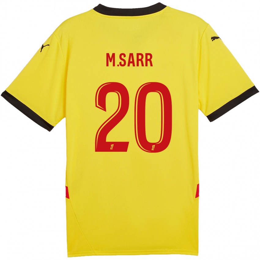 Bambino Maglia Malang Sarr #20 Giallo Rosso Kit Gara Home 2024/25 Maglietta