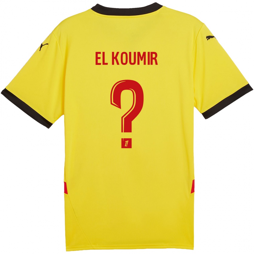 Bambino Maglia Kaïna El Koumir #0 Giallo Rosso Kit Gara Home 2024/25 Maglietta