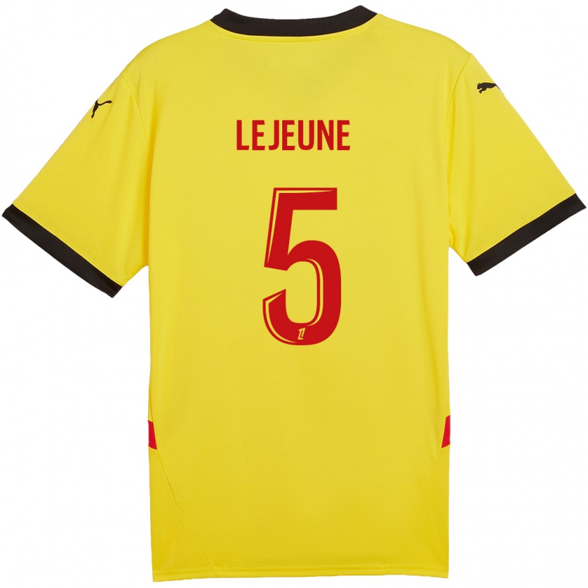 Bambino Maglia Romane Lejeune #5 Giallo Rosso Kit Gara Home 2024/25 Maglietta