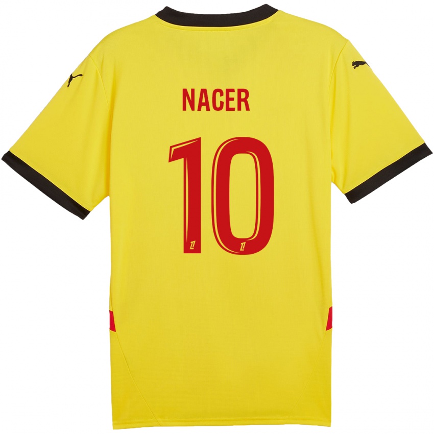 Bambino Maglia Myriem Nacer #10 Giallo Rosso Kit Gara Home 2024/25 Maglietta