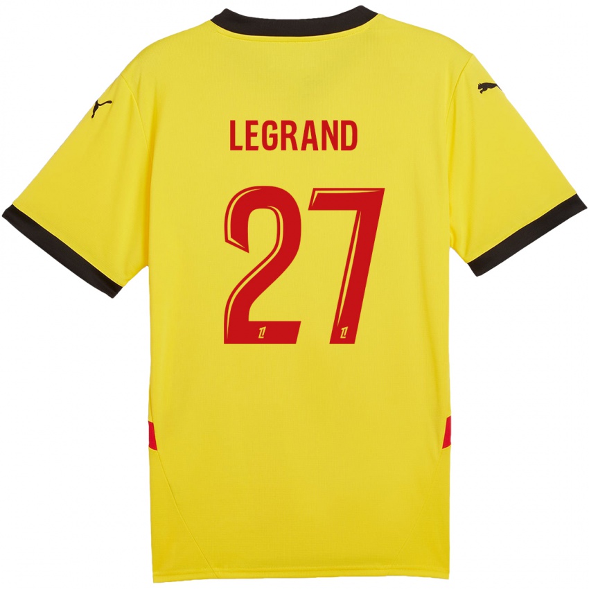 Bambino Maglia Bérénice Legrand #27 Giallo Rosso Kit Gara Home 2024/25 Maglietta