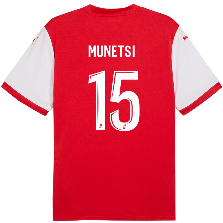 Bambino Maglia Marshall Munetsi #15 Rosso Bianco Kit Gara Home 2024/25 Maglietta