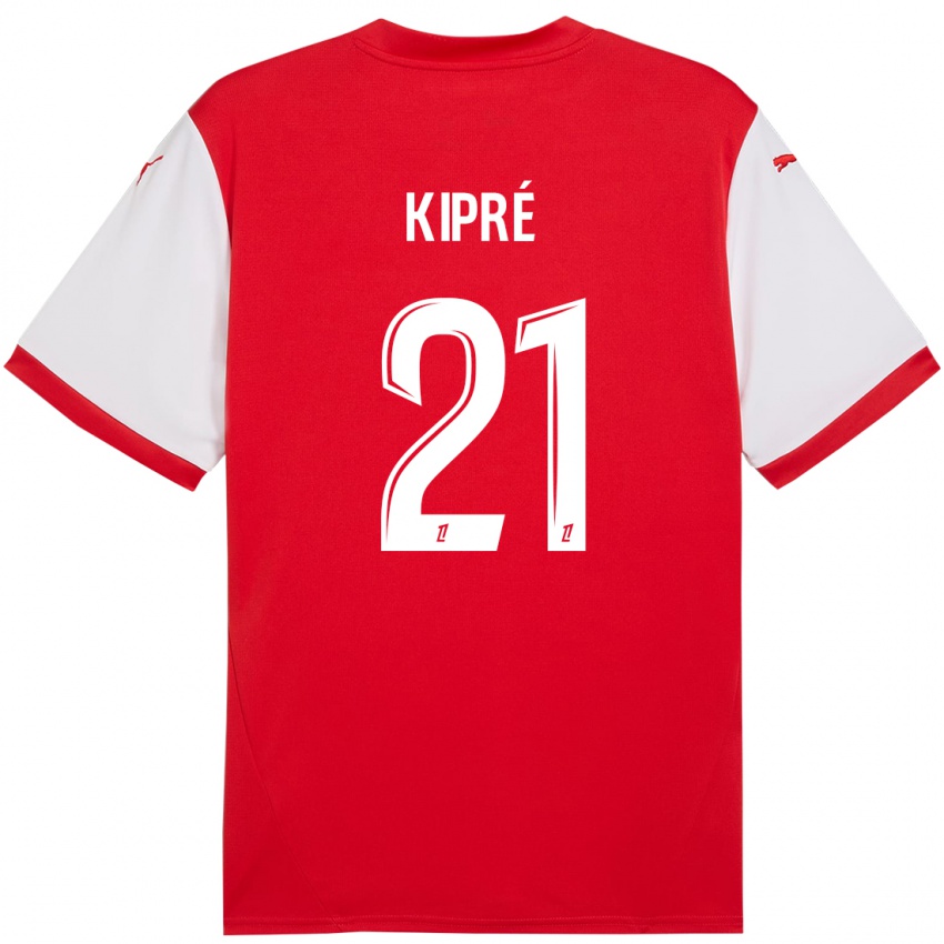 Bambino Maglia Cédric Kipré #21 Rosso Bianco Kit Gara Home 2024/25 Maglietta