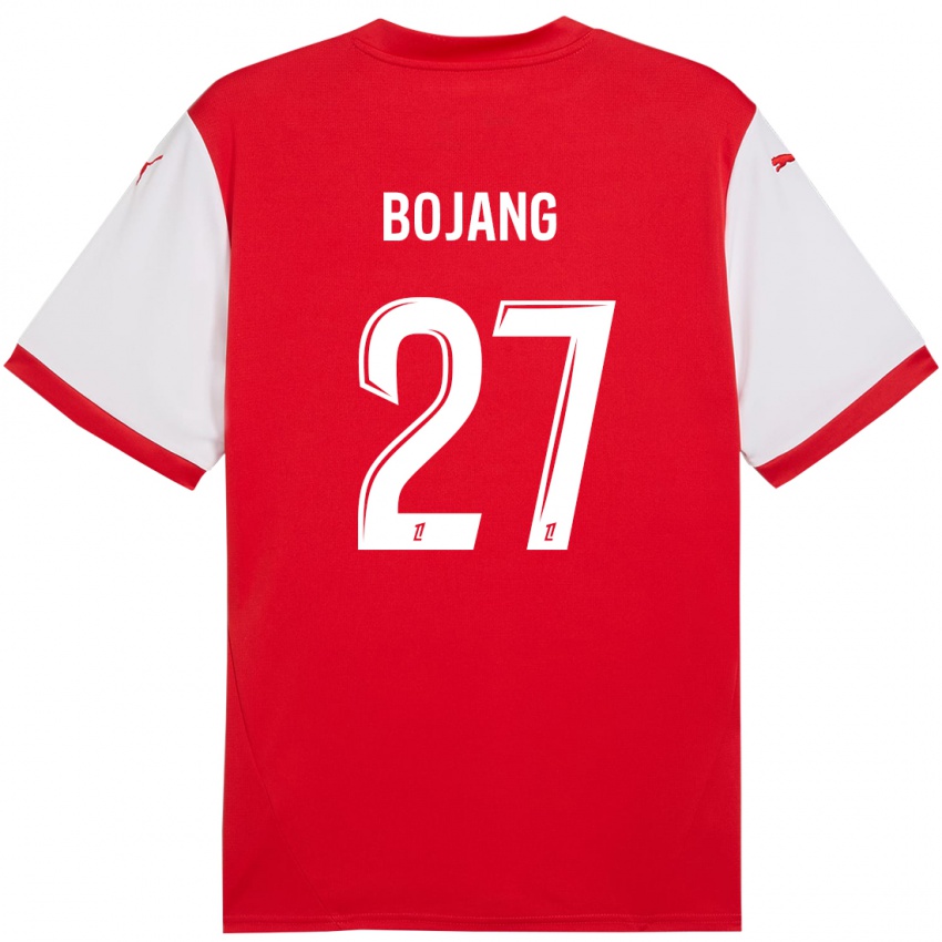 Bambino Maglia Adama Bojang #27 Rosso Bianco Kit Gara Home 2024/25 Maglietta