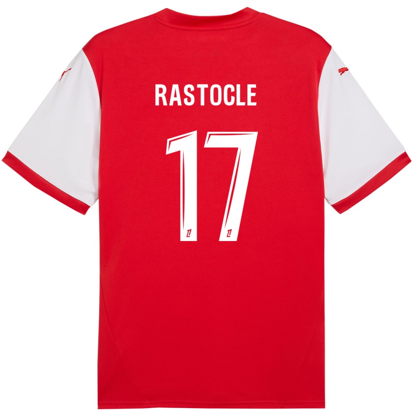 Bambino Maglia Jade Rastocle #17 Rosso Bianco Kit Gara Home 2024/25 Maglietta