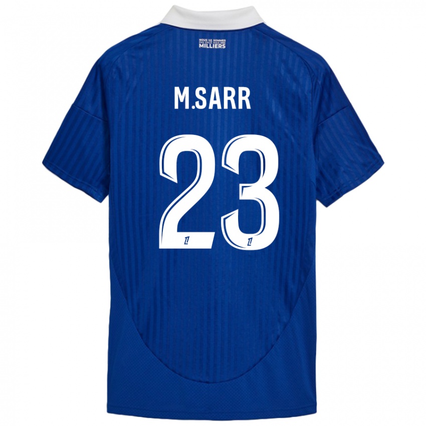 Bambino Maglia Mamadou Sarr #23 Blu Bianco Kit Gara Home 2024/25 Maglietta