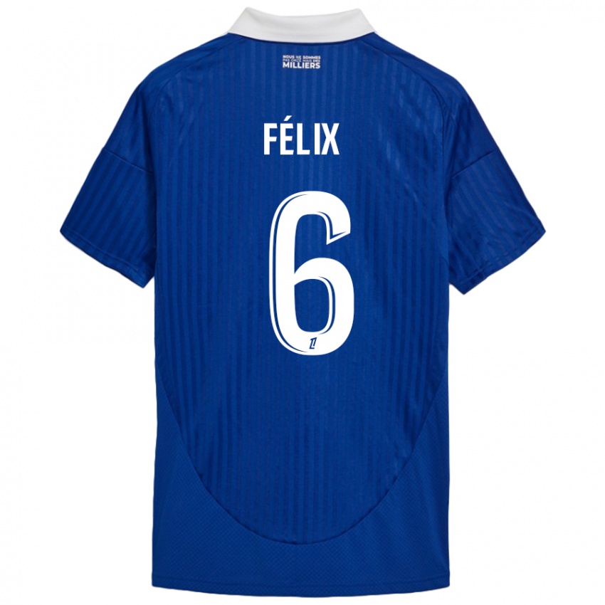 Bambino Maglia Félix Lemaréchal #6 Blu Bianco Kit Gara Home 2024/25 Maglietta