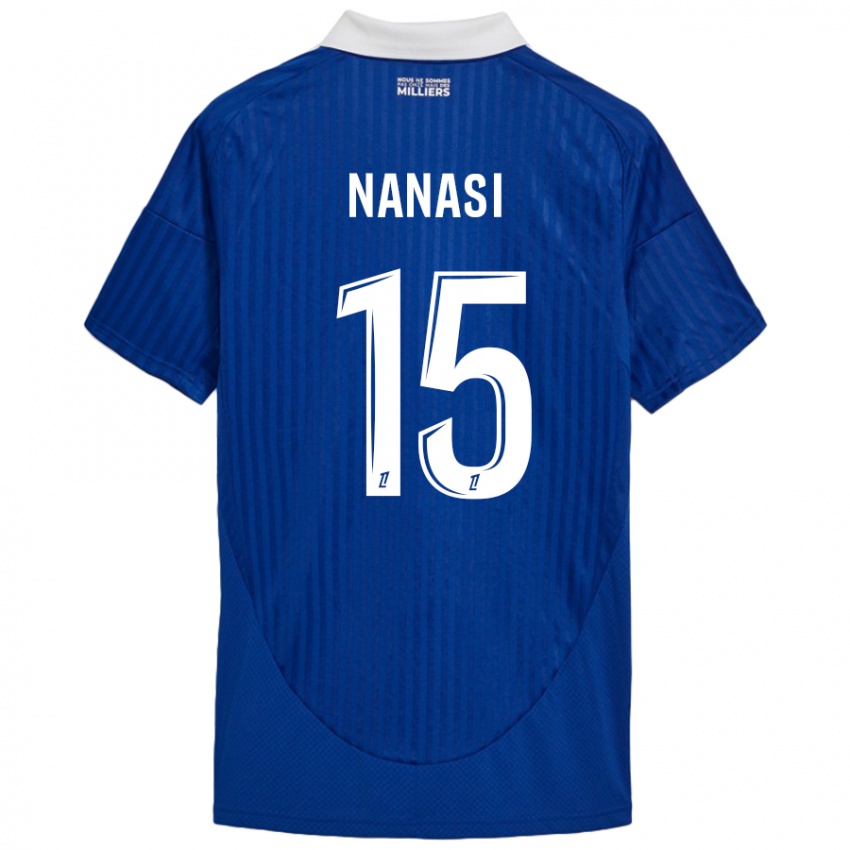 Bambino Maglia Sebastian Nanasi #15 Blu Bianco Kit Gara Home 2024/25 Maglietta