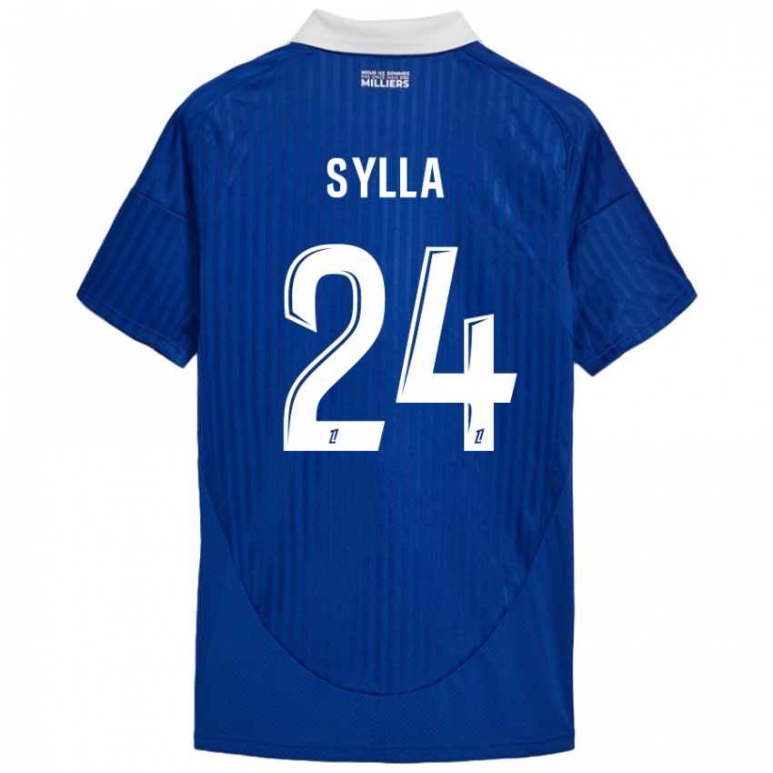 Bambino Maglia Abakar Sylla #24 Blu Bianco Kit Gara Home 2024/25 Maglietta