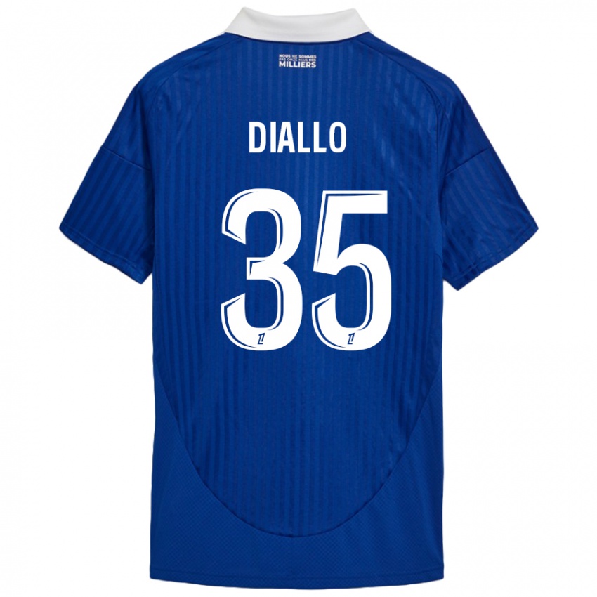 Bambino Maglia Tidiane Diallo #35 Blu Bianco Kit Gara Home 2024/25 Maglietta