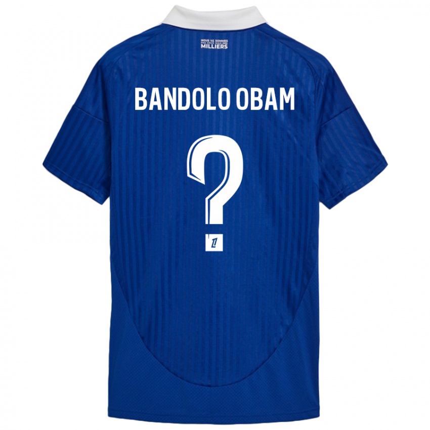 Bambino Maglia Randy Bandolo Obam #0 Blu Bianco Kit Gara Home 2024/25 Maglietta