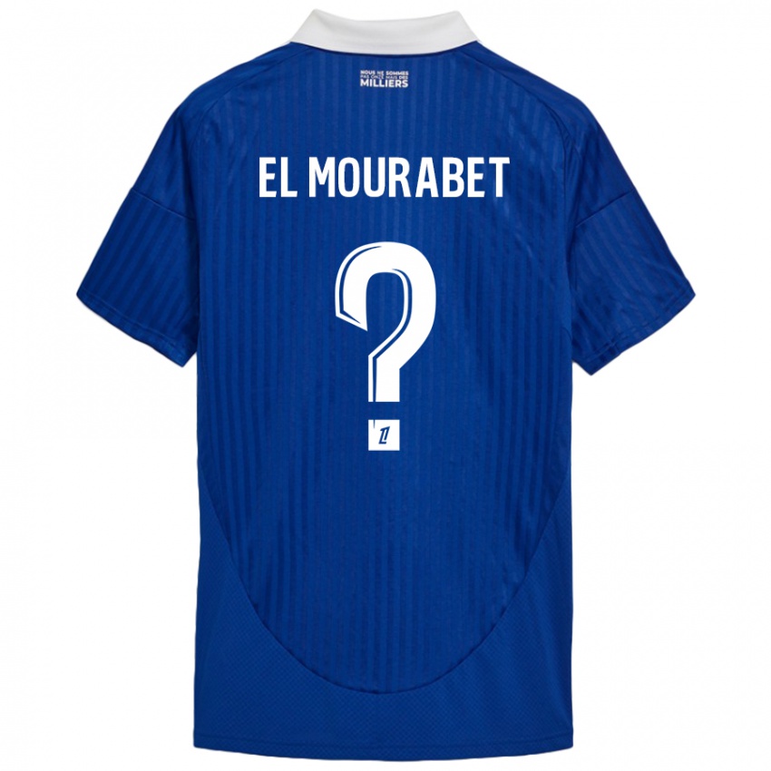 Bambino Maglia Samir El Mourabet #0 Blu Bianco Kit Gara Home 2024/25 Maglietta