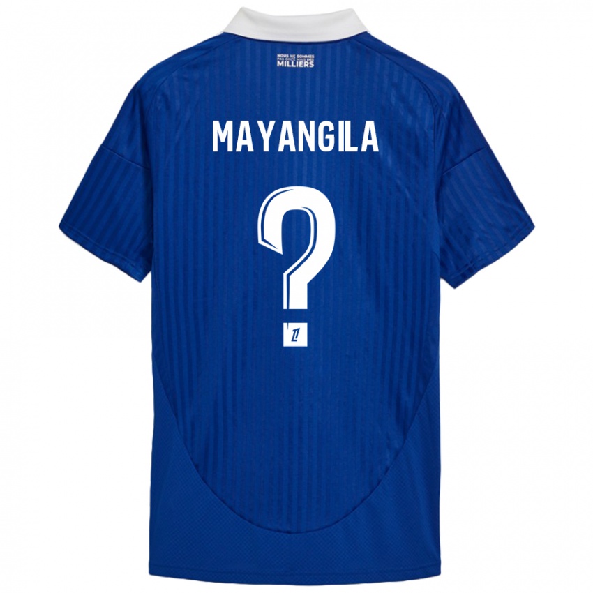 Bambino Maglia Ryan Tutu Mayangila #0 Blu Bianco Kit Gara Home 2024/25 Maglietta