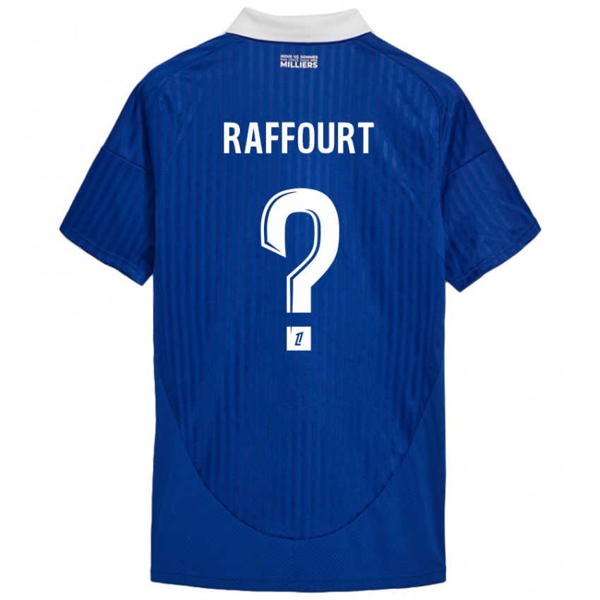 Bambino Maglia Timéo Raffourt #0 Blu Bianco Kit Gara Home 2024/25 Maglietta