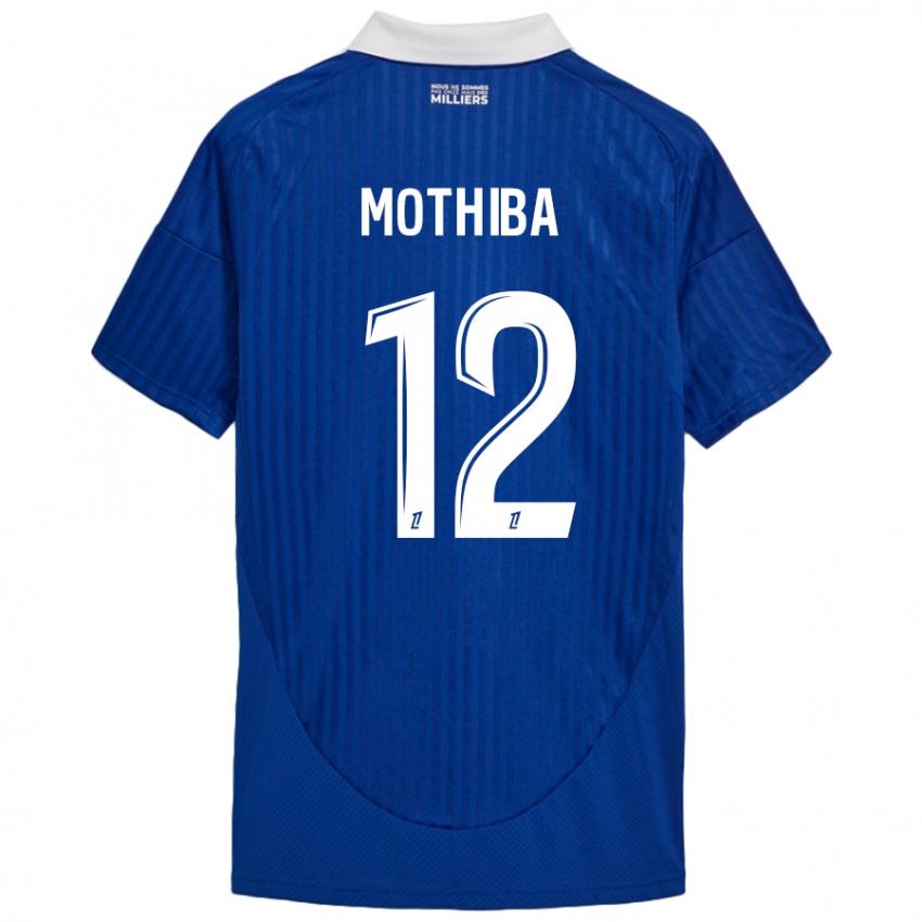 Bambino Maglia Lebo Mothiba #12 Blu Bianco Kit Gara Home 2024/25 Maglietta