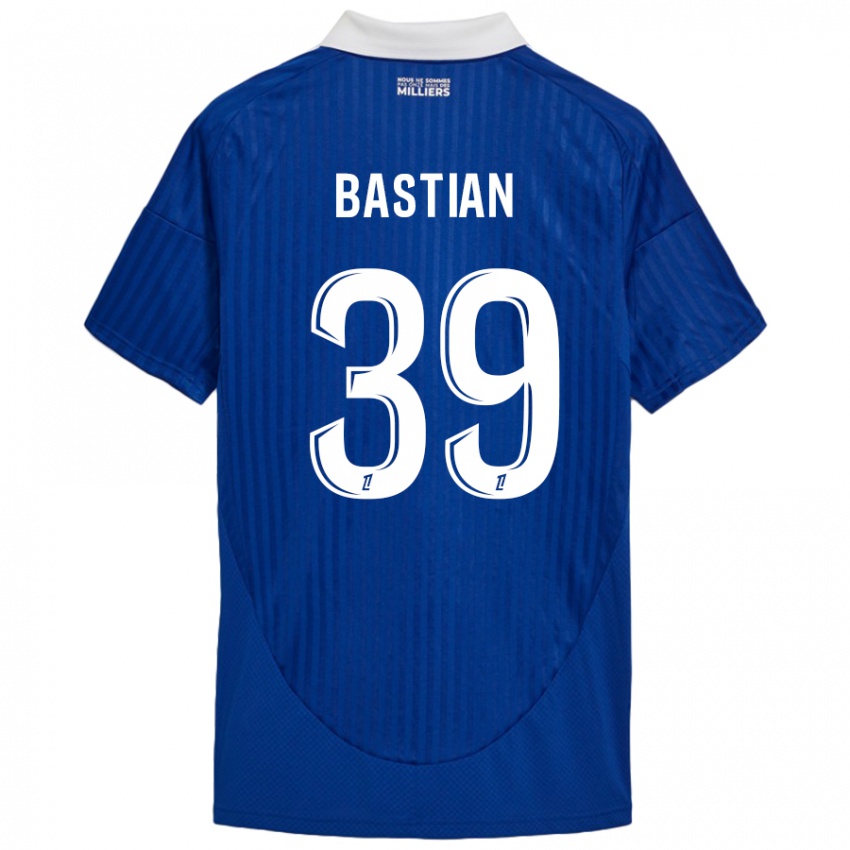 Bambino Maglia Maxime Bastian #39 Blu Bianco Kit Gara Home 2024/25 Maglietta