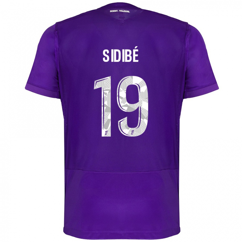 Bambino Maglia Djibril Sidibé #19 Viola Bianco Kit Gara Home 2024/25 Maglietta