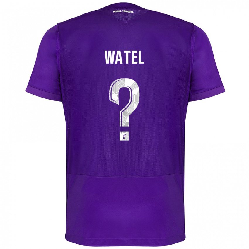 Bambino Maglia Kylian Watel #0 Viola Bianco Kit Gara Home 2024/25 Maglietta