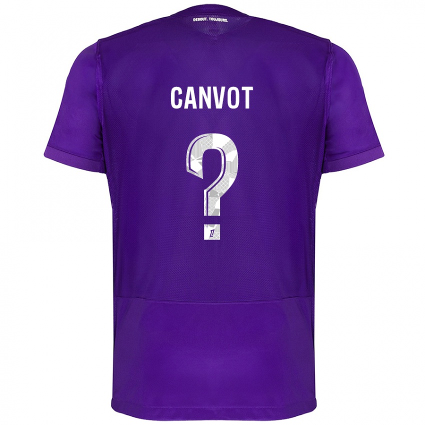 Bambino Maglia Jaydee Canvot #0 Viola Bianco Kit Gara Home 2024/25 Maglietta