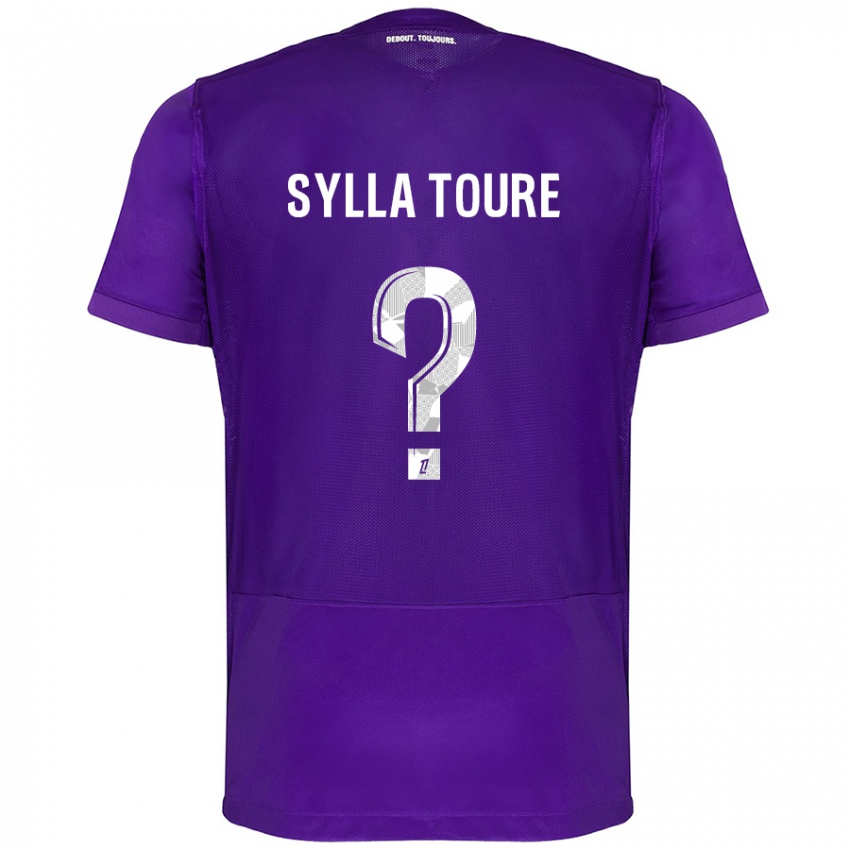 Bambino Maglia Ismael Sylla Touré #0 Viola Bianco Kit Gara Home 2024/25 Maglietta