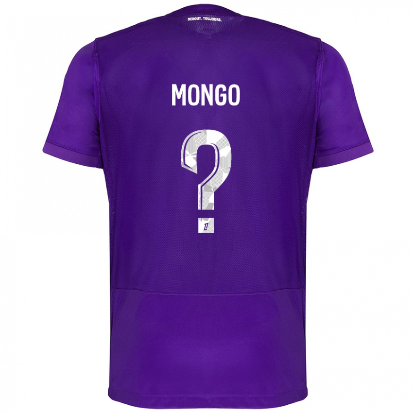 Bambino Maglia Pierre-Wyatt Mongo #0 Viola Bianco Kit Gara Home 2024/25 Maglietta