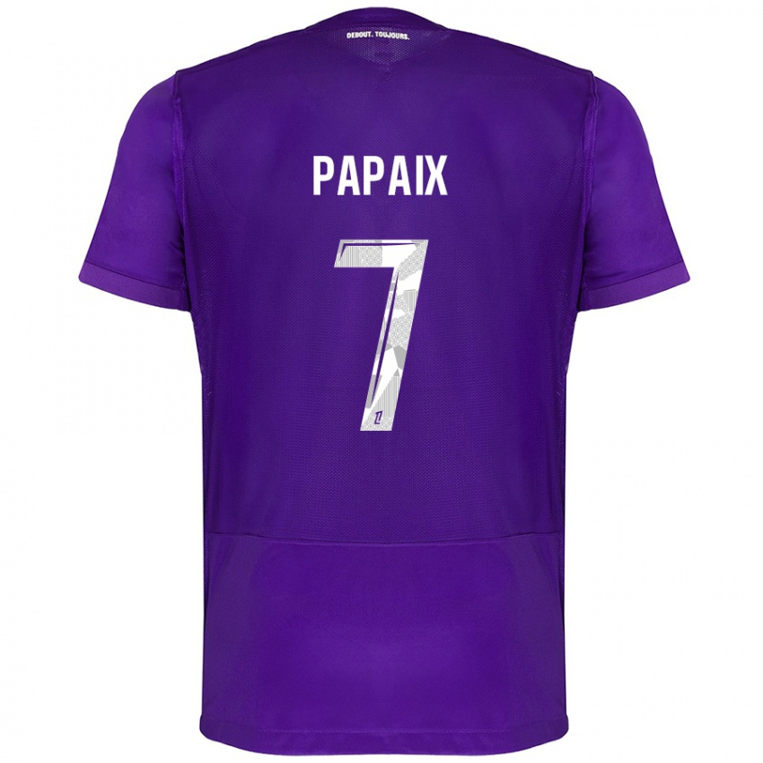 Bambino Maglia Marie Papaix #7 Viola Bianco Kit Gara Home 2024/25 Maglietta