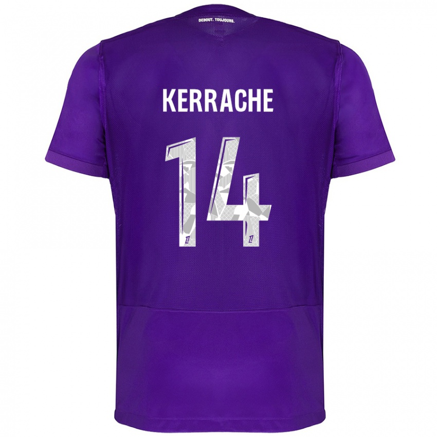 Bambino Maglia Marina Kerrache #14 Viola Bianco Kit Gara Home 2024/25 Maglietta