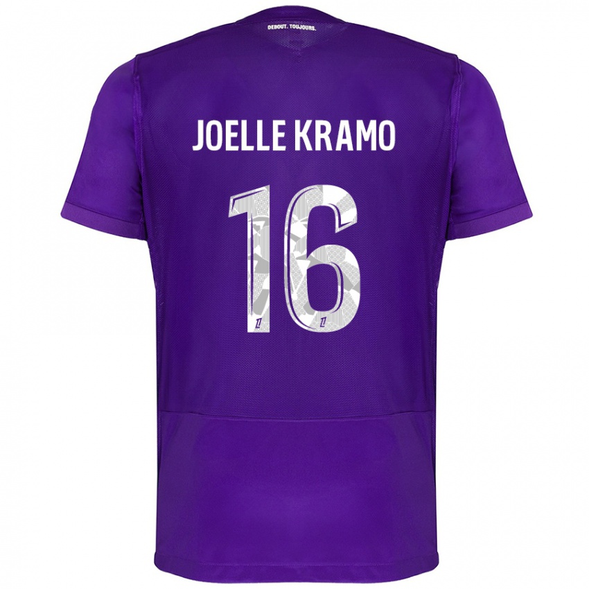 Bambino Maglia Marie Joelle Kramo #16 Viola Bianco Kit Gara Home 2024/25 Maglietta