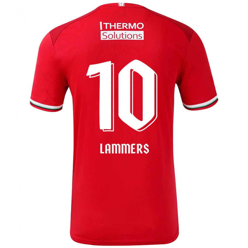 Bambino Maglia Sam Lammers #10 Rosso Bianco Kit Gara Home 2024/25 Maglietta