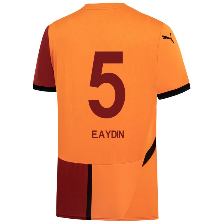 Bambino Maglia Eyüp Aydin #5 Giallo Rosso Kit Gara Home 2024/25 Maglietta