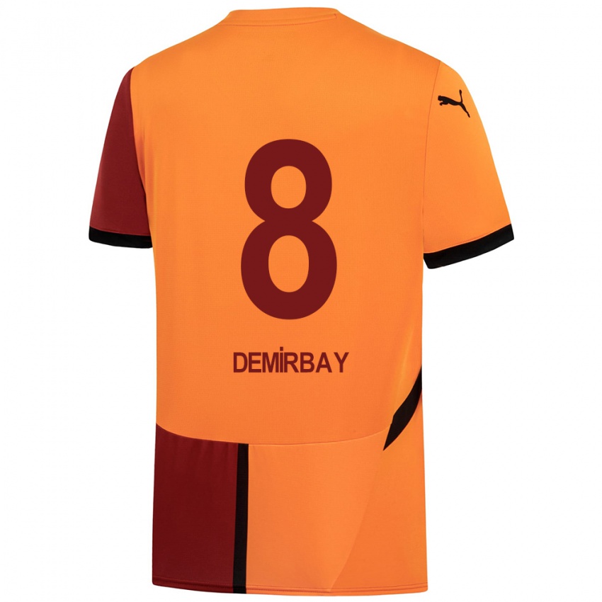 Bambino Maglia Kerem Demirbay #8 Giallo Rosso Kit Gara Home 2024/25 Maglietta