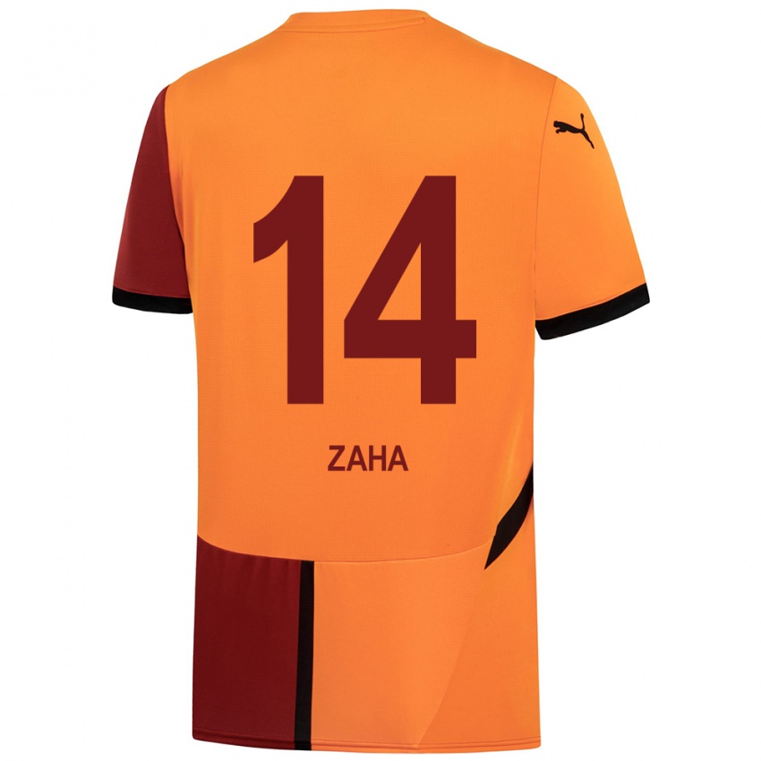 Bambino Maglia Wilfried Zaha #14 Giallo Rosso Kit Gara Home 2024/25 Maglietta