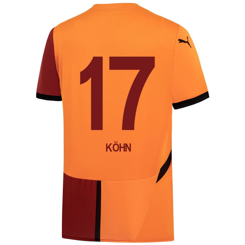 Bambino Maglia Derrick Köhn #17 Giallo Rosso Kit Gara Home 2024/25 Maglietta