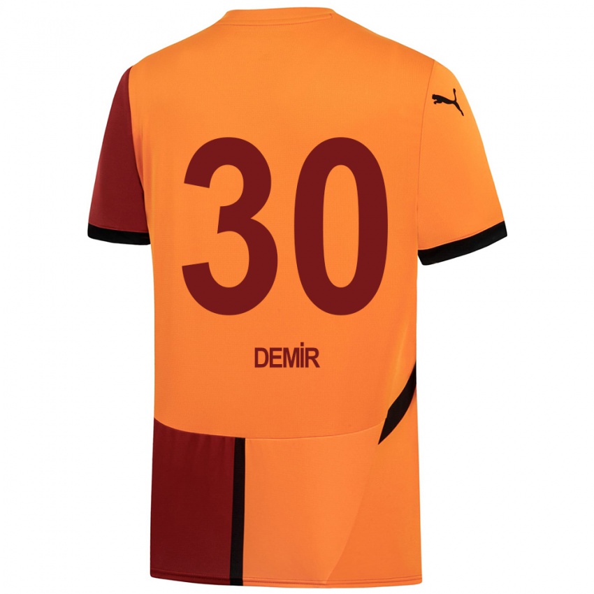 Bambino Maglia Yusuf Demir #30 Giallo Rosso Kit Gara Home 2024/25 Maglietta