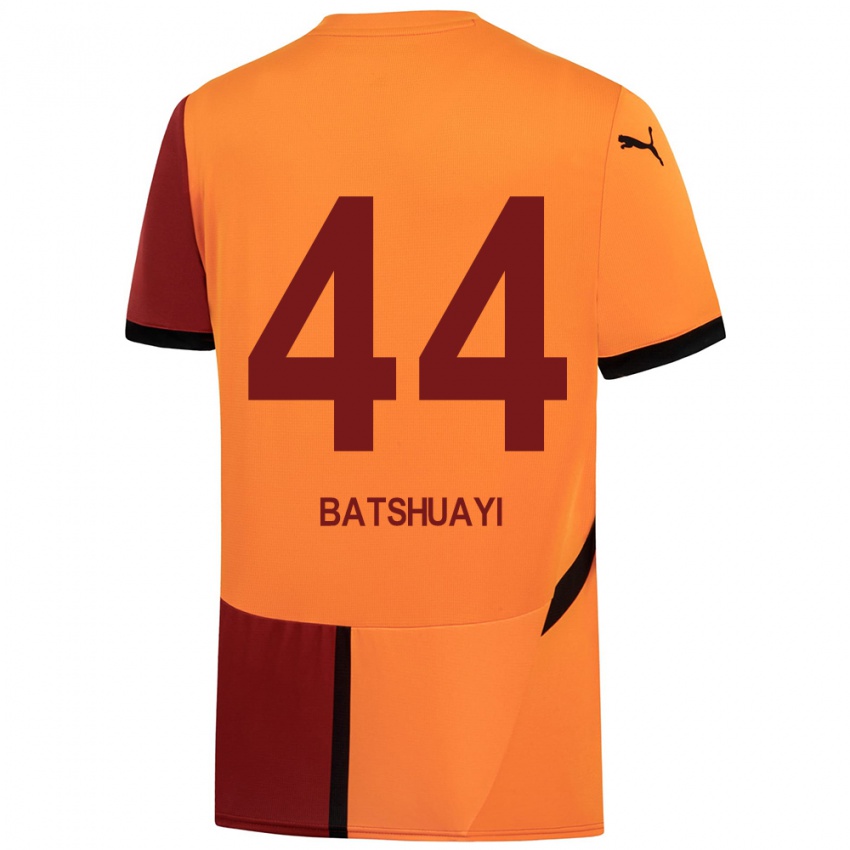 Bambino Maglia Michy Batshuayi #44 Giallo Rosso Kit Gara Home 2024/25 Maglietta