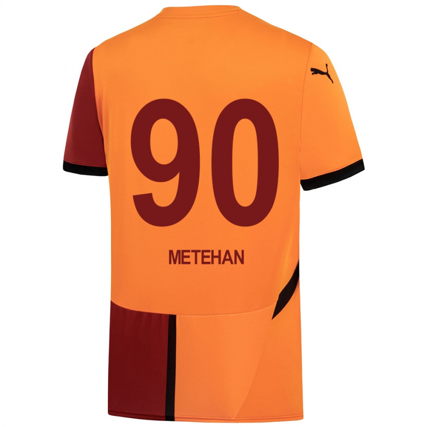 Bambino Maglia Metehan Baltacı #90 Giallo Rosso Kit Gara Home 2024/25 Maglietta