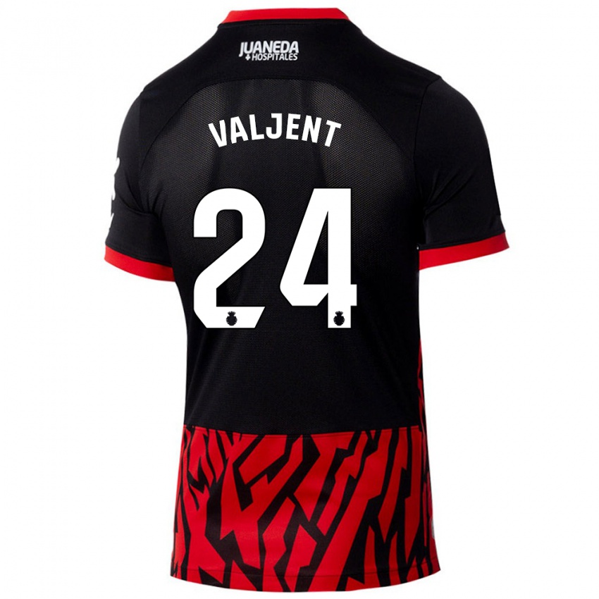 Bambino Maglia Martin Valjent #24 Nero Rosso Kit Gara Home 2024/25 Maglietta