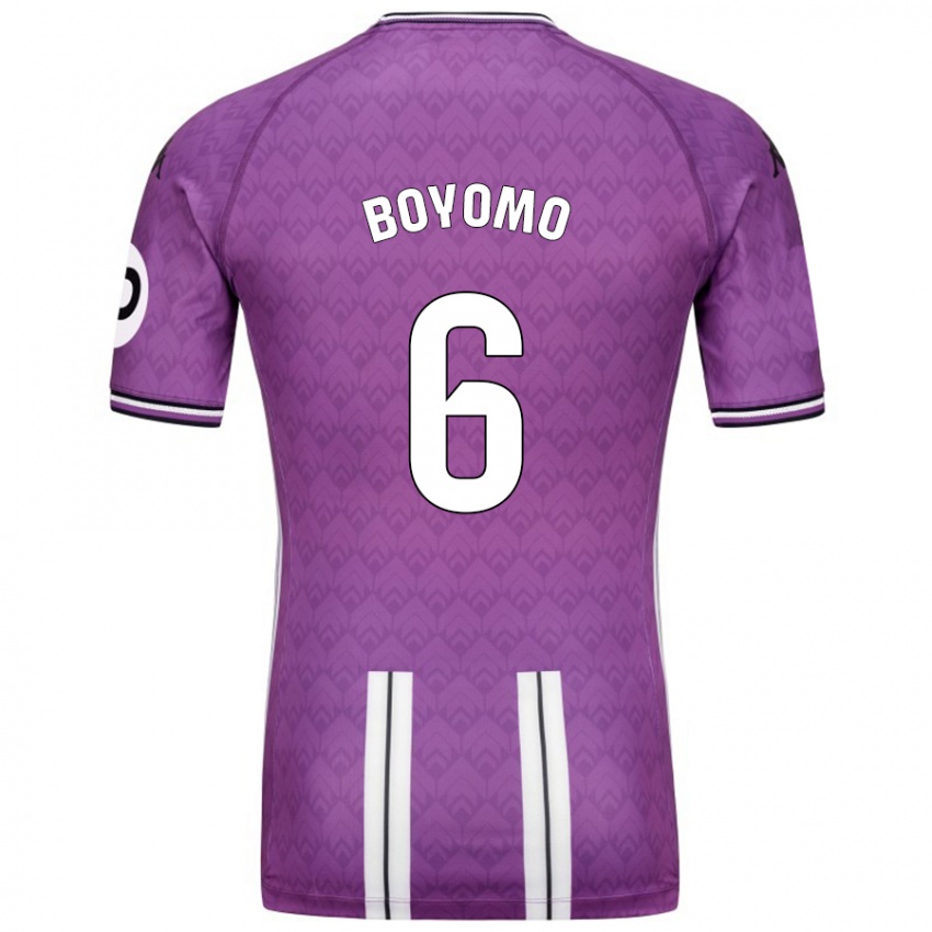 Bambino Maglia Enzo Boyomo #6 Viola Bianco Kit Gara Home 2024/25 Maglietta