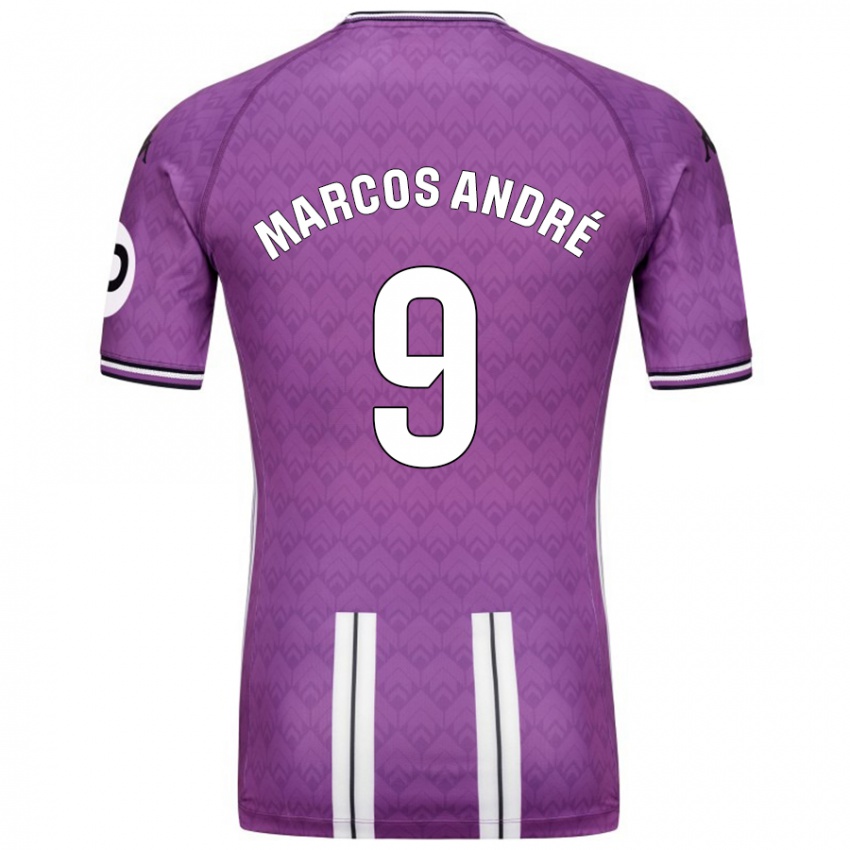 Bambino Maglia Marcos André #9 Viola Bianco Kit Gara Home 2024/25 Maglietta