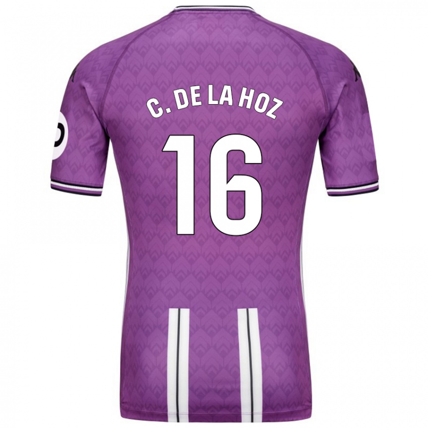 Bambino Maglia César De La Hoz #16 Viola Bianco Kit Gara Home 2024/25 Maglietta