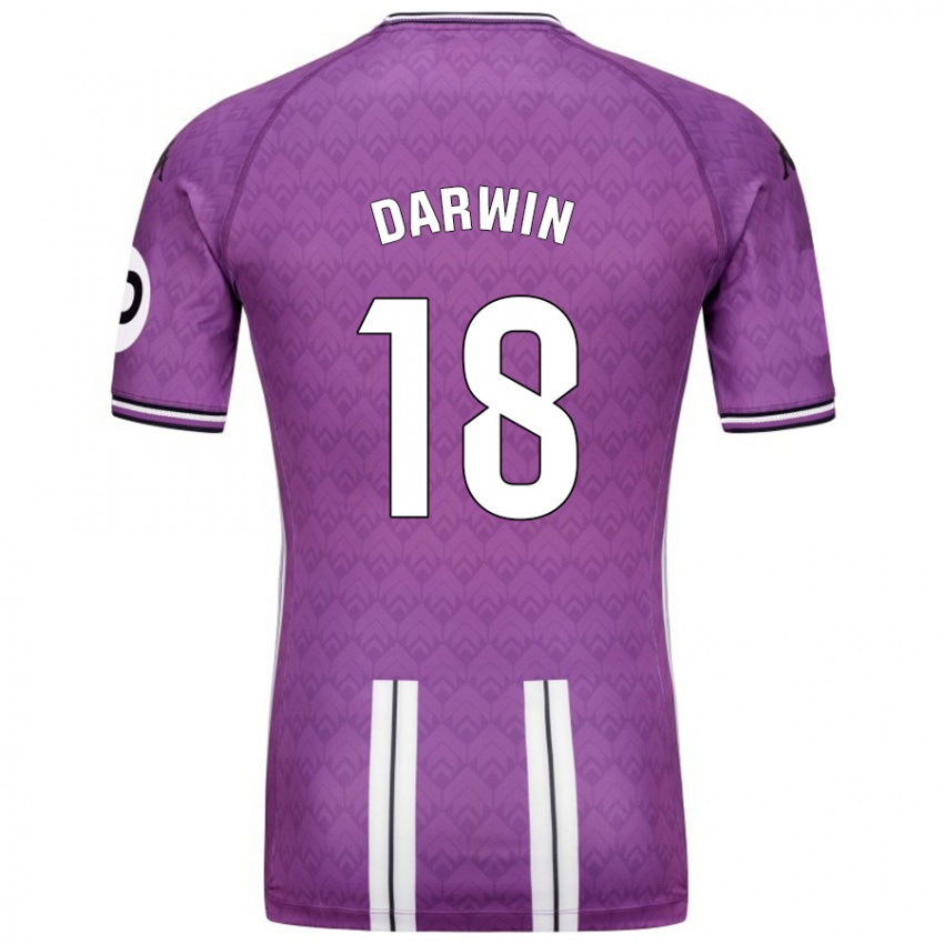 Bambino Maglia Darwin Machís #18 Viola Bianco Kit Gara Home 2024/25 Maglietta