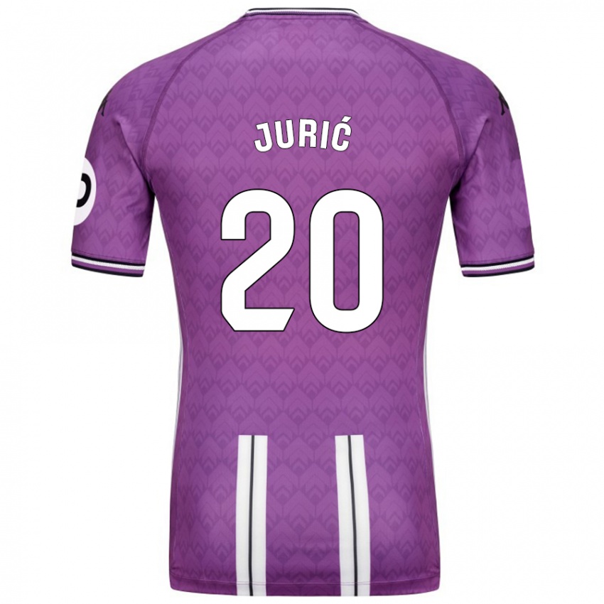 Bambino Maglia Stanko Juric #20 Viola Bianco Kit Gara Home 2024/25 Maglietta