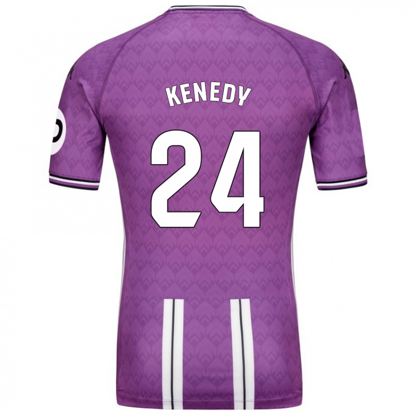 Bambino Maglia Kenedy #24 Viola Bianco Kit Gara Home 2024/25 Maglietta