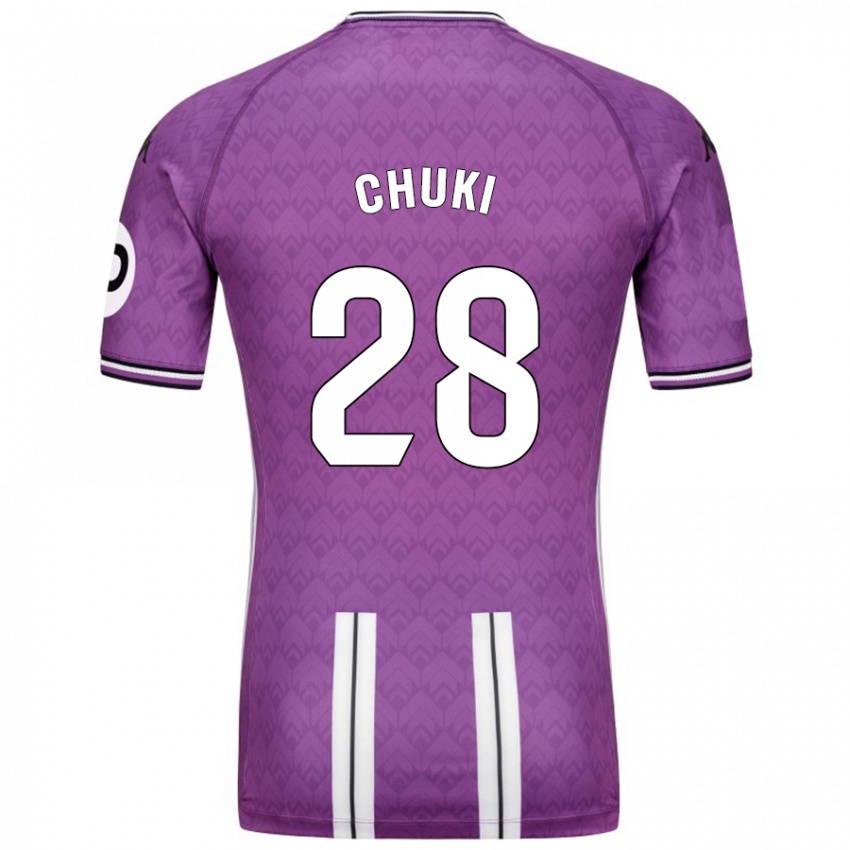 Bambino Maglia Chuki #28 Viola Bianco Kit Gara Home 2024/25 Maglietta