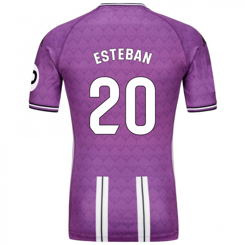 Bambino Maglia Sergio Esteban #20 Viola Bianco Kit Gara Home 2024/25 Maglietta