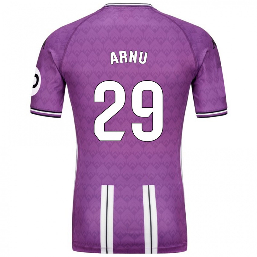 Bambino Maglia Adrián Arnu #29 Viola Bianco Kit Gara Home 2024/25 Maglietta